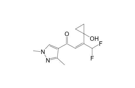 (E)-1-(1,3-dimethyl-4-pyrazolyl)-4,4-difluoro-3-(1-hydroxycyclopropyl)-2-buten-1-one