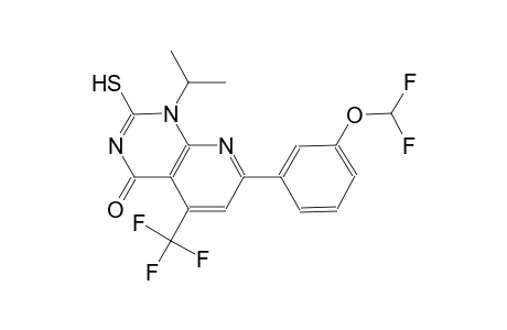 pyrido[2,3-d]pyrimidin-4(1H)-one, 7-[3-(difluoromethoxy)phenyl]-2-mercapto-1-(1-methylethyl)-5-(trifluoromethyl)-
