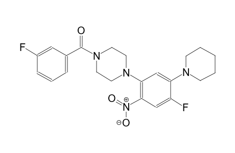 piperazine, 1-(3-fluorobenzoyl)-4-[4-fluoro-2-nitro-5-(1-piperidinyl)phenyl]-