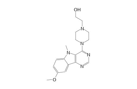 2-[4-(8-methoxy-5-methyl-5H-pyrimido[5,4-b]indol-4-yl)-1-piperazinyl]ethanol