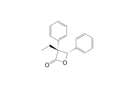 cis-3-Ethyl-3,4-diphenyl-2-oxetanone