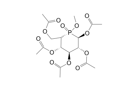 1,2,3,4,6-Penta-O-acetyl-5-deoxy-5-C-[(R)-methoxyphosphinyl]-.beta.-D-glucopyranose