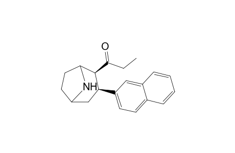 3.beta.-(2-Naphthyl)-2.beta.-propanoyl-8-azabicyclo[3.2.1]octane