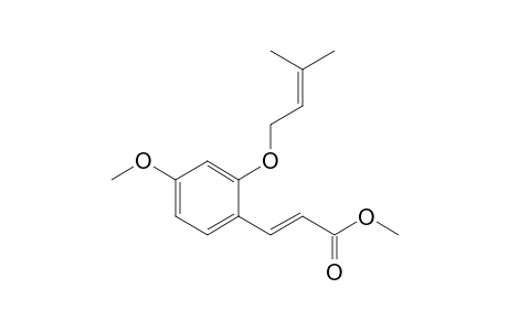 (E)-3-[4-methoxy-2-(3-methylbut-2-enoxy)phenyl]-2-propenoic acid methyl ester