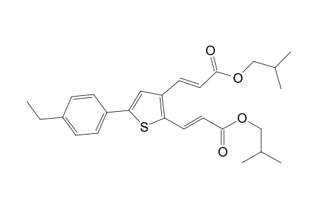 (2E,2'E)-di-Isobutyl 3,3'-(5-(4-ethylphenyl)thiophene-2,3-diyl)diacrylate