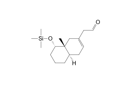 (4a.alpha.,8.alpha.,8a.beta.)-(+-)-[1,4,4a,5,6,7,8,8a-Octahydro-8a-methyl-8-[(trimethylsilyl)oxy]-2-naphthalenyl]-1-ethanone