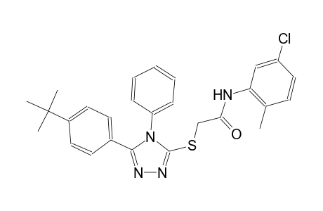 acetamide, N-(5-chloro-2-methylphenyl)-2-[[5-[4-(1,1-dimethylethyl)phenyl]-4-phenyl-4H-1,2,4-triazol-3-yl]thio]-