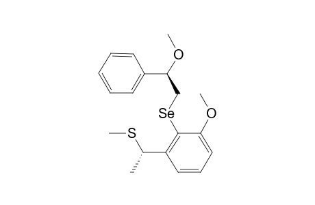1-Methoxy-2-{[(2R)-2-methoxy-2-phenylethyl]seleno]-3-[(1S)-1-(methylthio)ethyl]benzene