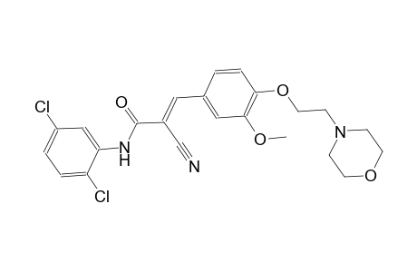 (2E)-2-cyano-N-(2,5-dichlorophenyl)-3-{3-methoxy-4-[2-(4-morpholinyl)ethoxy]phenyl}-2-propenamide