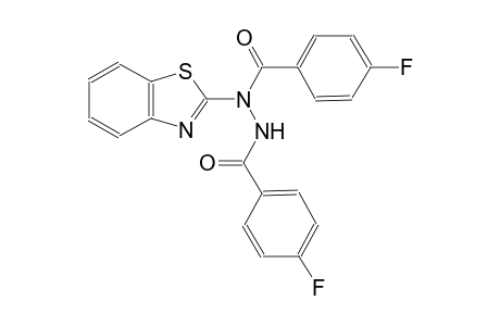 N'-(1,3-benzothiazol-2-yl)-4-fluoro-N'-(4-fluorobenzoyl)benzohydrazide