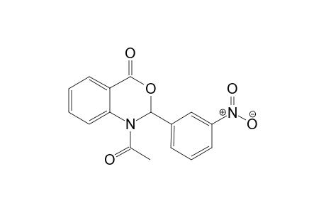 N-Acetyl-1,2-dihydro- 2-(3-nitrophenyl)-(4H)-3,1-benzoxazin-4-one