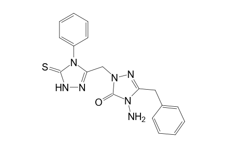 1-(4-phenyl-5-thioxo-[1,2,4]triazol-3-yl)methyl-4-amino-3-benzyl5-oxo-4,5-dihydro-[1,2,4]triazole