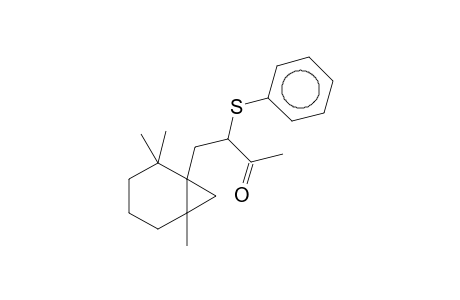 Bicyclo[4.1.0]heptane, 1-(3-oxo-2-phenylthiobutyl)-2,2,6-trimethyl-
