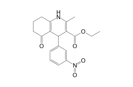 2-Methyl-4-(3-nitrophenyl)-5-oxo-4,6,7,8-tetrahydro-1H-quinoline-3-carboxylic acid ethyl ester