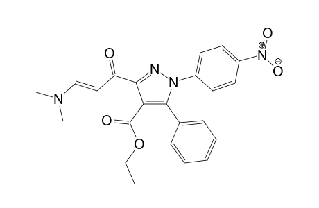 Ethyl 3-[E-3-(N,N-dimethylamino)acryloyl]-1-(4-nitrophenyl)-5-phenyl-1H-pyrazole-4-carboxylate
