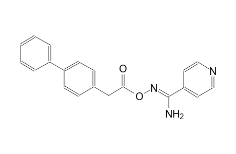 4-pyridinecarboximidamide, N'-[(2-[1,1'-biphenyl]-4-ylacetyl)oxy]-