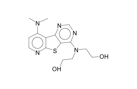 2-[di(2-hydroxyethyl)amino]-9-dimethylaminopyrido[3',2':4,5]thieno[3,2-d]pyrimidine