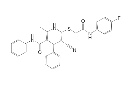 3-pyridinecarboxamide, 5-cyano-6-[[2-[(4-fluorophenyl)amino]-2-oxoethyl]thio]-1,4-dihydro-2-methyl-N,4-diphenyl-