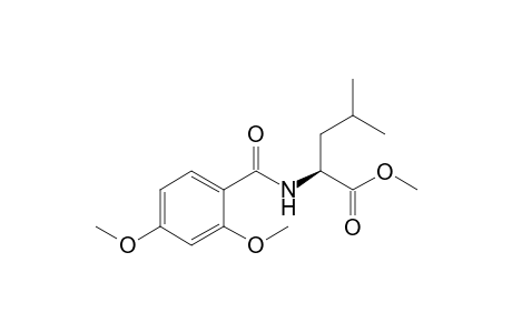 (2S)-2-[(2,4-dimethoxybenzoyl)amino]-4-methyl-valeric acid methyl ester