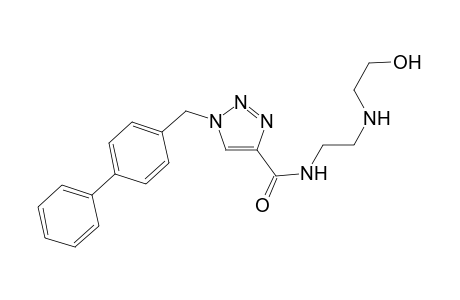 1-(p-Phenylbenzyl)-1H-(1,2,3)-triazole-N-{[2'-(hydroxyethoxy)ethylamino]ethyl}-4-carboxamide