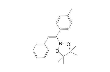 (E)-4,4,5,5-tetramethyl-2-(2-phenyl-1-p-tolylvinyl)-1,3,2-dioxaborolane