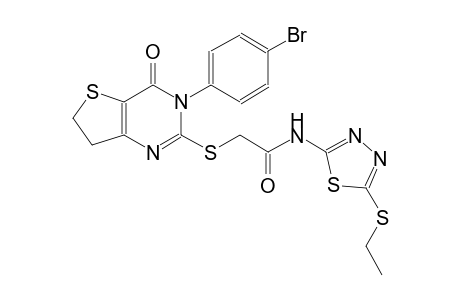 acetamide, 2-[[3-(4-bromophenyl)-3,4,6,7-tetrahydro-4-oxothieno[3,2-d]pyrimidin-2-yl]thio]-N-[5-(ethylthio)-1,3,4-thiadiazol-2-yl]-