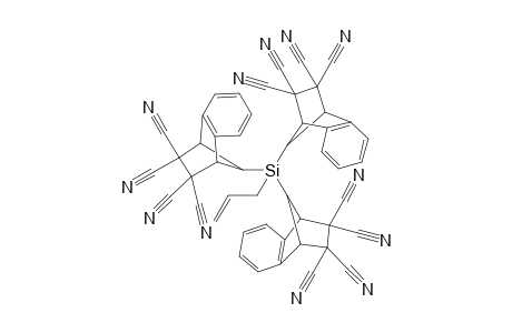 Tris(5,6-benzo-2,2,3,3-tetracyanobicyclo[2.2.1]heptan-7-yl)allylsilane