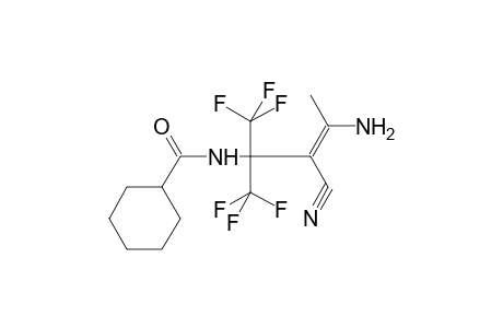 Cyclohexanecarboxamide, N-[3-amino-2-cyano-1,1-bis(trifluoromethyl)-2-butenyl]-