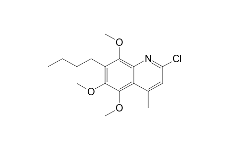 2-Chloro-5,6,8-trimethoxy-7-butyl-4-methylquinoline