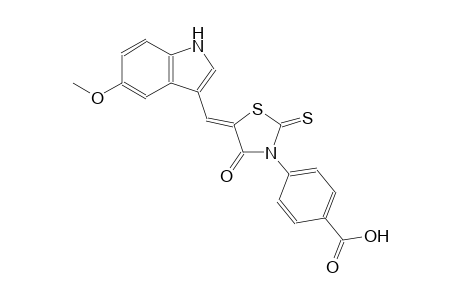 benzoic acid, 4-[(5Z)-5-[(5-methoxy-1H-indol-3-yl)methylene]-4-oxo-2-thioxothiazolidinyl]-