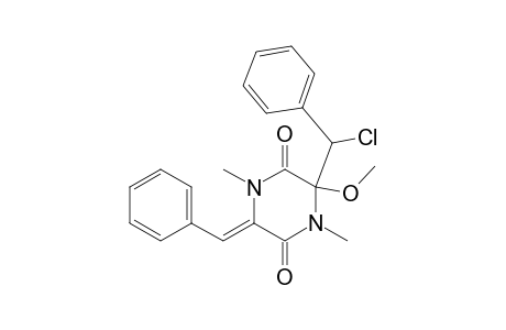 2,5-Piperazinedione, 3-(chlorophenylmethyl)-3-methoxy-1,4-dimethyl-6-(phenylmethylene)-, [R*,R*-(Z)]-(.+-.)-