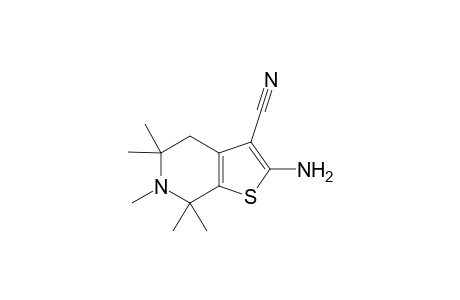 2-Amino-5,5,6,7,7-pentamethyl-4,5,6,7-tetrahydro-thieno[2,3-c]pyridine-3-carbonitrile