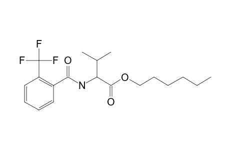 L-Valine, N-(2-trifluoromethylbenzoyl)-, hexyl ester