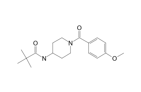 4-Piperidinamine, 1-(4-methoxybenzoyl)-, N-trimethylacetyl-