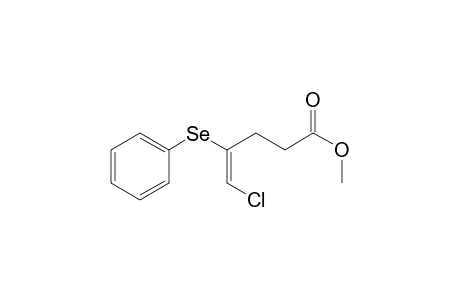4-Pentenoic acid, 5-chloro-4-(phenylseleno)-, methyl ester, (E)-