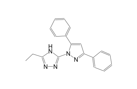 4H-1,2,4-triazole, 3-(3,5-diphenyl-1H-pyrazol-1-yl)-5-ethyl-