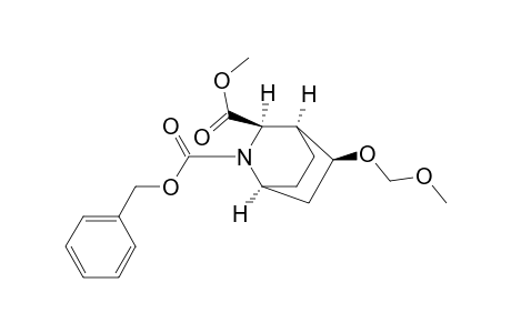 2-Azabicyclo[2.2.2]octane-2,3-dicarboxylic acid, 5-(methoxymethoxy)-, 3-methyl 2-(phenylmethyl) ester, (1.alpha.,3.alpha.,4.alpha.,5.beta.)-