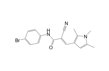 (2E)-N-(4-bromophenyl)-2-cyano-3-(1,2,5-trimethyl-1H-pyrrol-3-yl)-2-propenamide