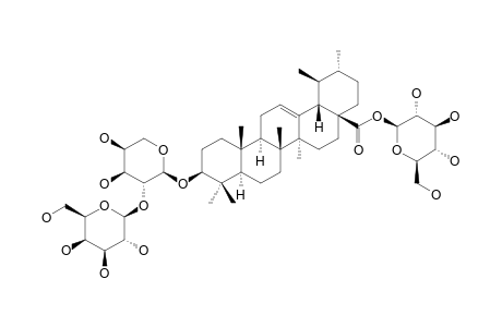 CUSSOSAPONIN-D;3-O-BETA-D-GALACTOPYRANOSYL-(1->2)-ALPHA-L-ARABINOPYRANOSYL-URSOLIC-ACID-28-O-BETA-D-GLUCOPYRANOSYLESTER