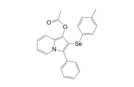 3-Phenyl-2-(p-tolylselanyl)indolizin-1-yl acetate
