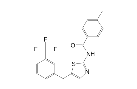 4-methyl-N-{5-[3-(trifluoromethyl)benzyl]-1,3-thiazol-2-yl}benzamide
