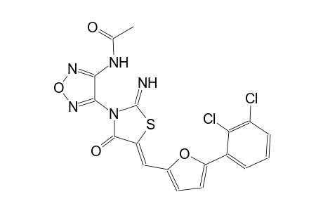 acetamide, N-[4-[(5Z)-5-[[5-(2,3-dichlorophenyl)-2-furanyl]methylene]-2-imino-4-oxothiazolidinyl]-1,2,5-oxadiazol-3-yl]-
