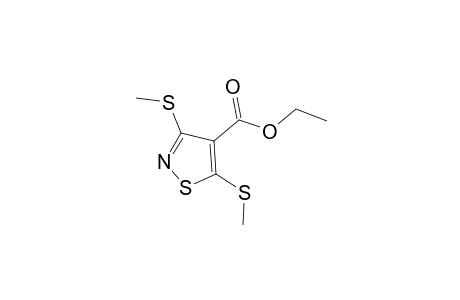 4-Isothiazolecarboxylic acid, 3,5-bis(methylthio)-, ethyl ester