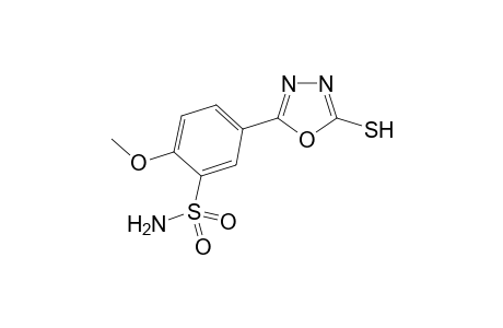 5-(5-mercapto-1,3,4-oxadiazol-2-yl)-2-methoxybenzenesulfonamide