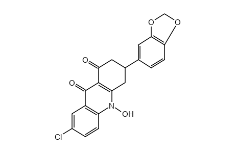 7-CHLORO-3,4-DIHYDRO-10-HYDROXY-3-[3,4-(METHYLENEDIOXY)PHENYL]-1,9(2H)-ACRIDANDIONE