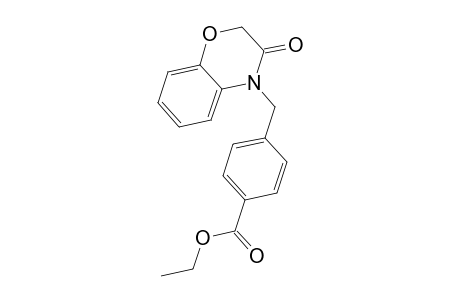 Benzoic acid, 4-[(2,3-dihydro-3-oxo-4H-1,4-benzoxazin-4-yl)methyl]-, ethyl ester