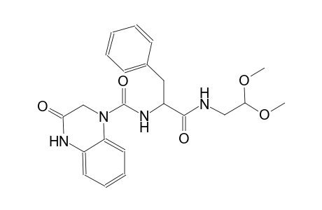 1(2H)-quinoxalinecarboxamide, N-[(1S)-2-[(2,2-dimethoxyethyl)amino]-2-oxo-1-(phenylmethyl)ethyl]-3,4-dihydro-3-oxo-