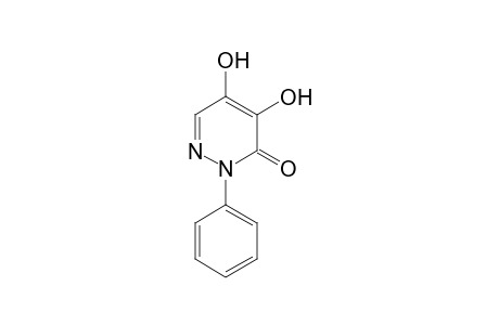 3(2H)-Pyridazinone, 4,5-dihydroxy-2-phenyl-