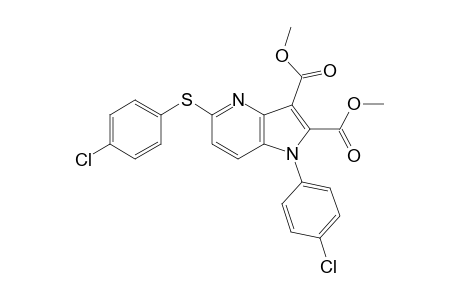 DIMETHYL-1-(4-CHLOROPHENYL)-5-[(4-CHLOROPHENYL)-SUFANYL]-1H-PYRROLO-[3,2-B]-PYRIDINE-2,3-DICARBOXYLATE