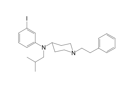 N-(3-Iodophenyl)-N-(2-methylpropyl)-1-(2-phenylethyl)piperidin-4-amine